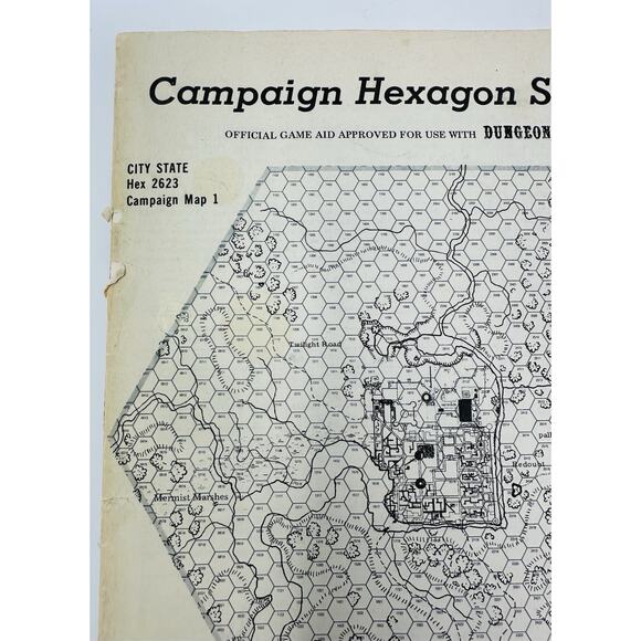 Judges Guild Campaign Hexagon System Dungeons & Dragons 1976 D&D - Picture 7 of 14